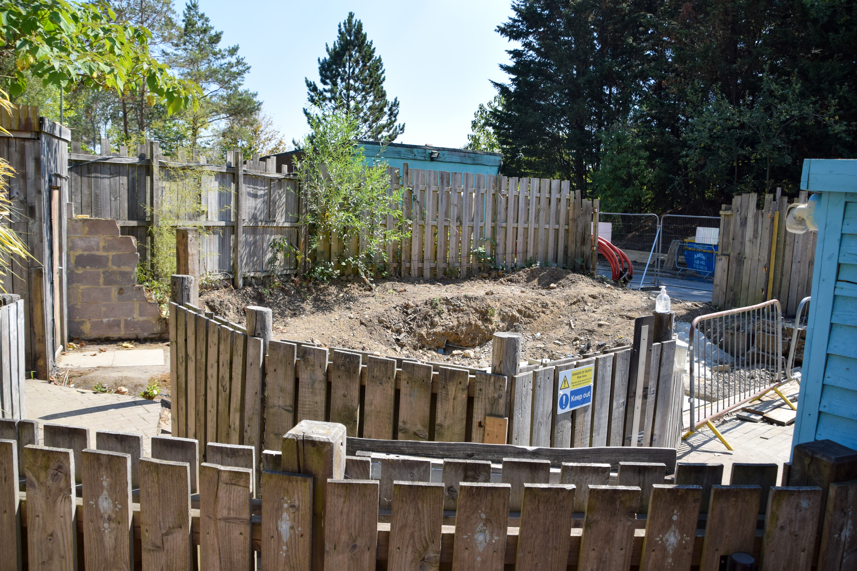Chessington Jungle Bus Removed And New Foundations Installed