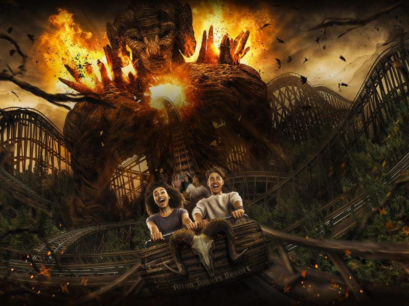 Alton Towers Wicker Man Revealed