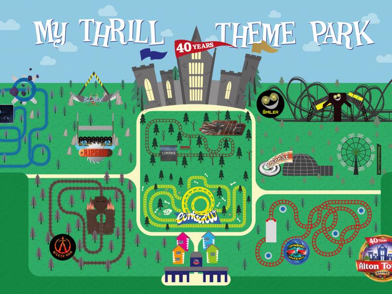 Alton Towers 40th Anniversary Model My Map