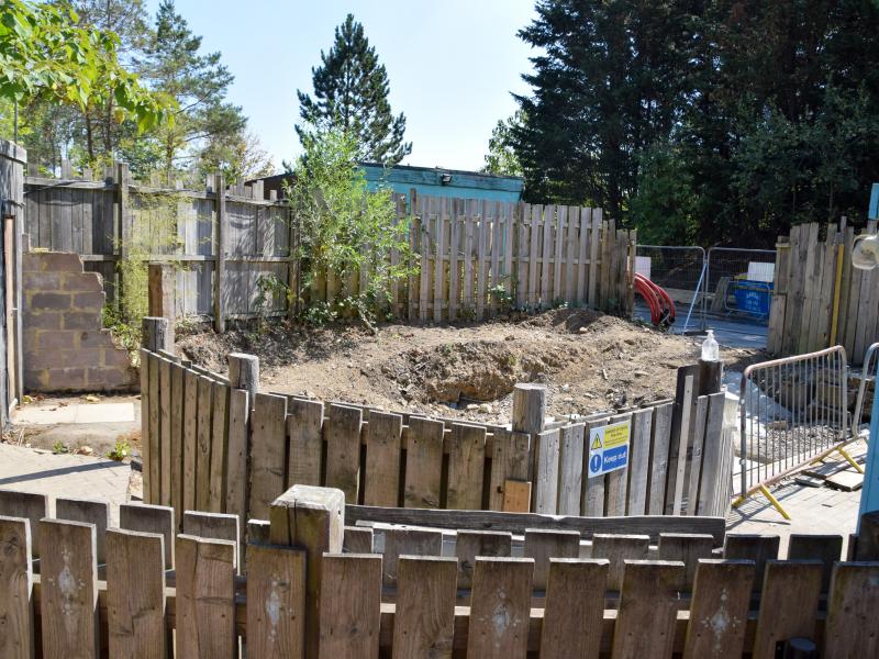 Chessington Jungle Bus Removed And New Foundations Installed