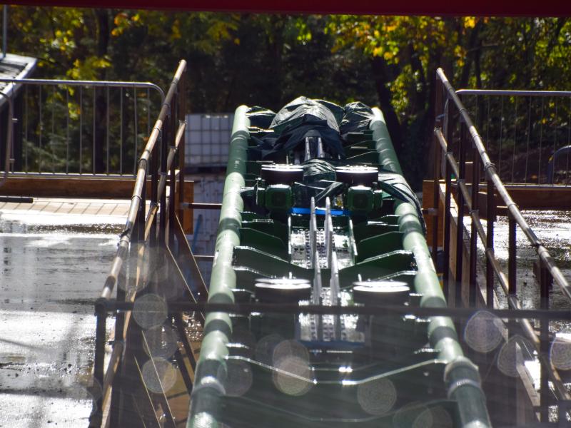 World Of Jumanji First Track Sections Installed