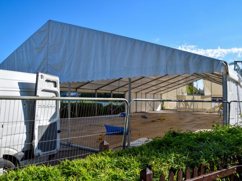 2023 Fright Nights New Maze Begins Construction