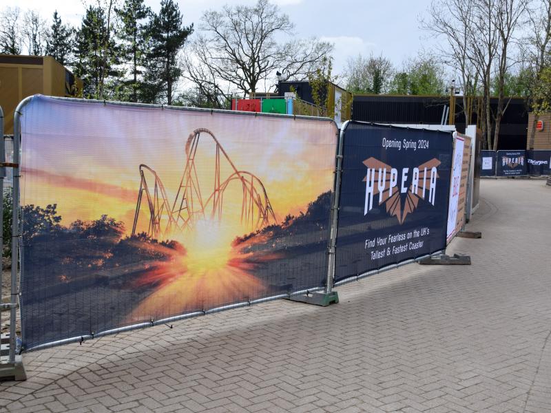 Hyperia Transfer Track Testing And Ride Area Fences Installed