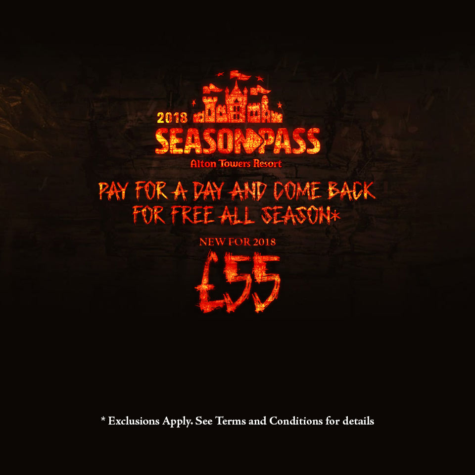 Alton Towers announce new "Season Pass" for 2018 Season