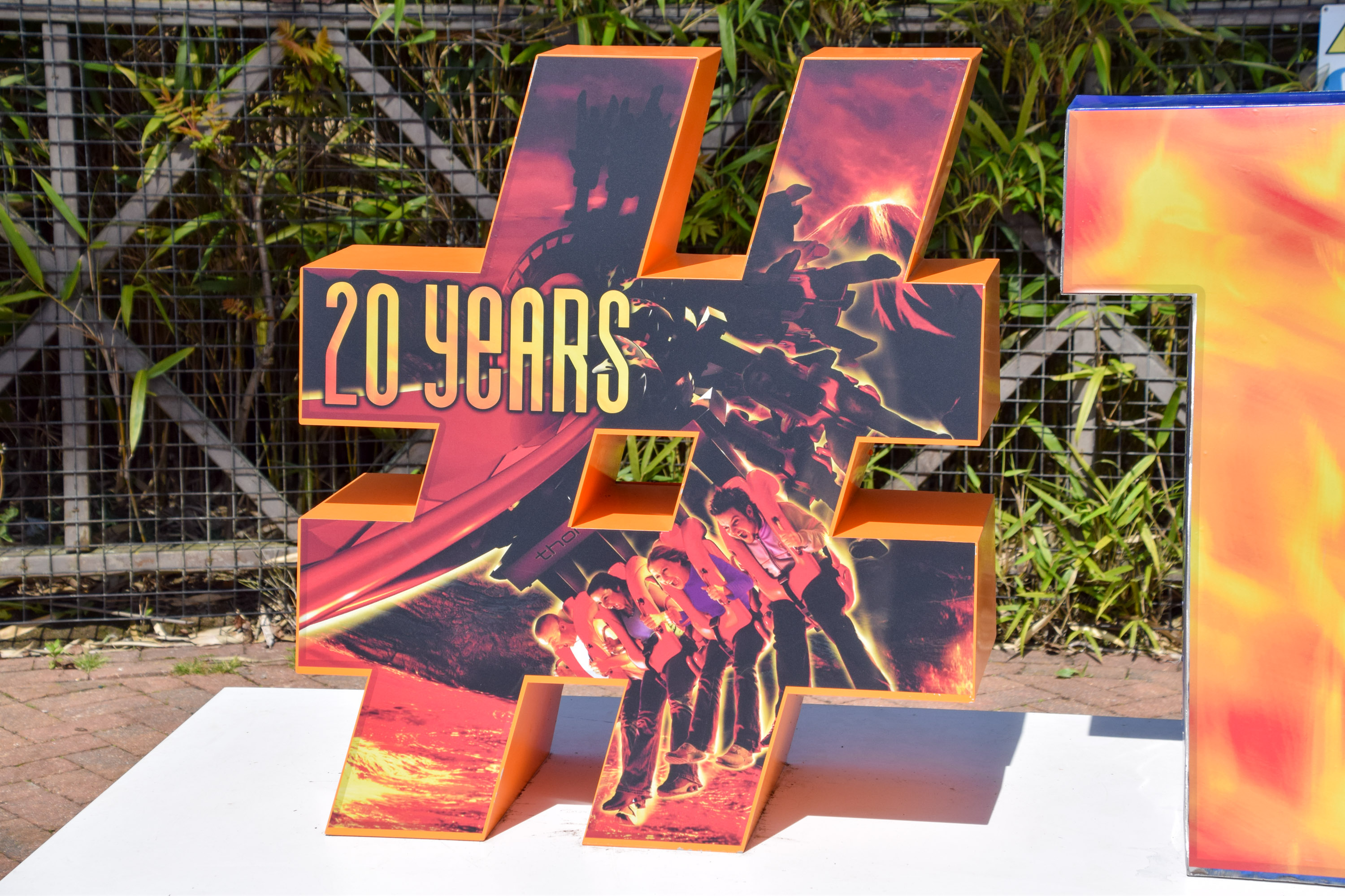20 Years Of Nemesis Inferno Thorpe Park Sign