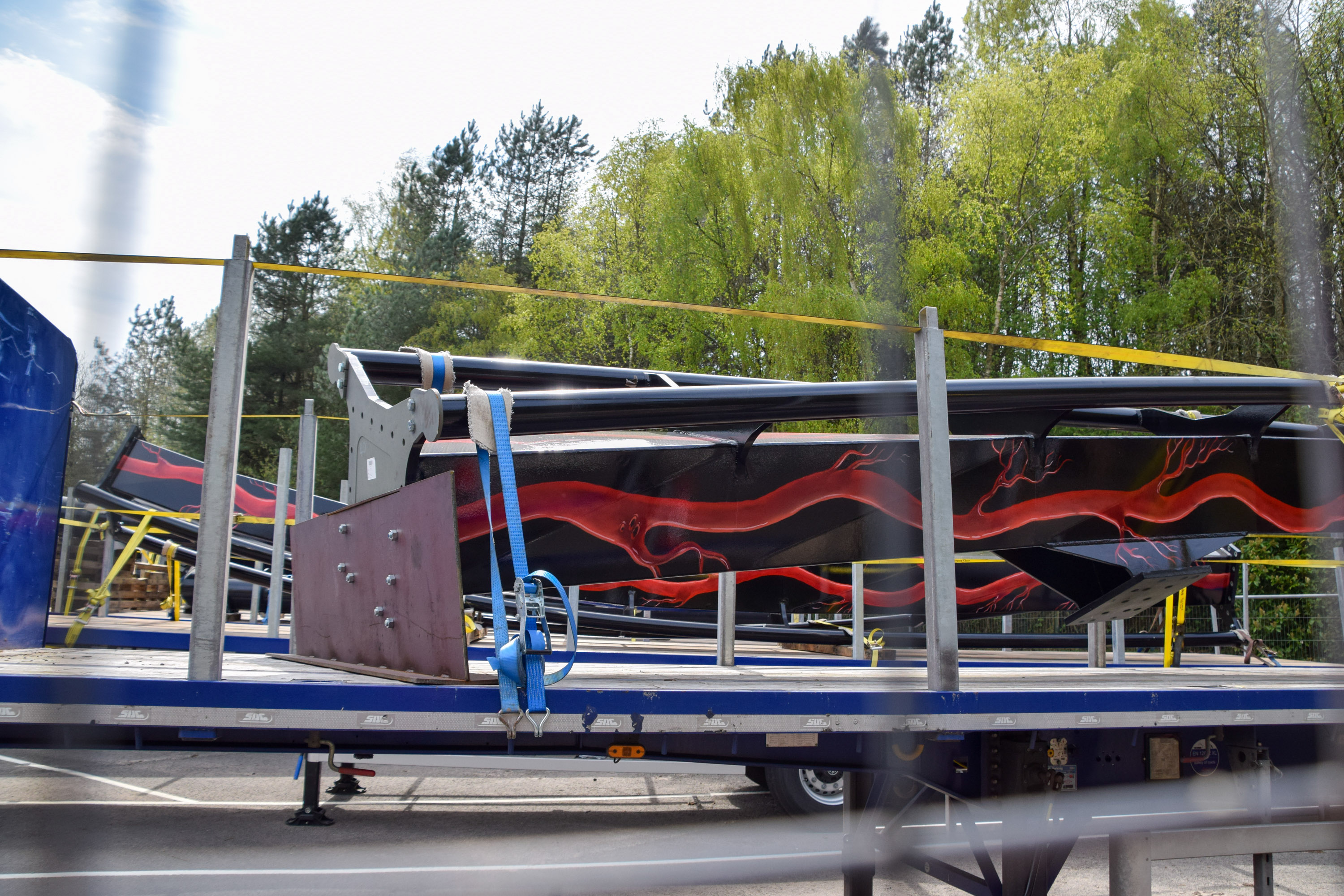 Nemesis Track Delivered Unwrapped And More Supports and Track Installed