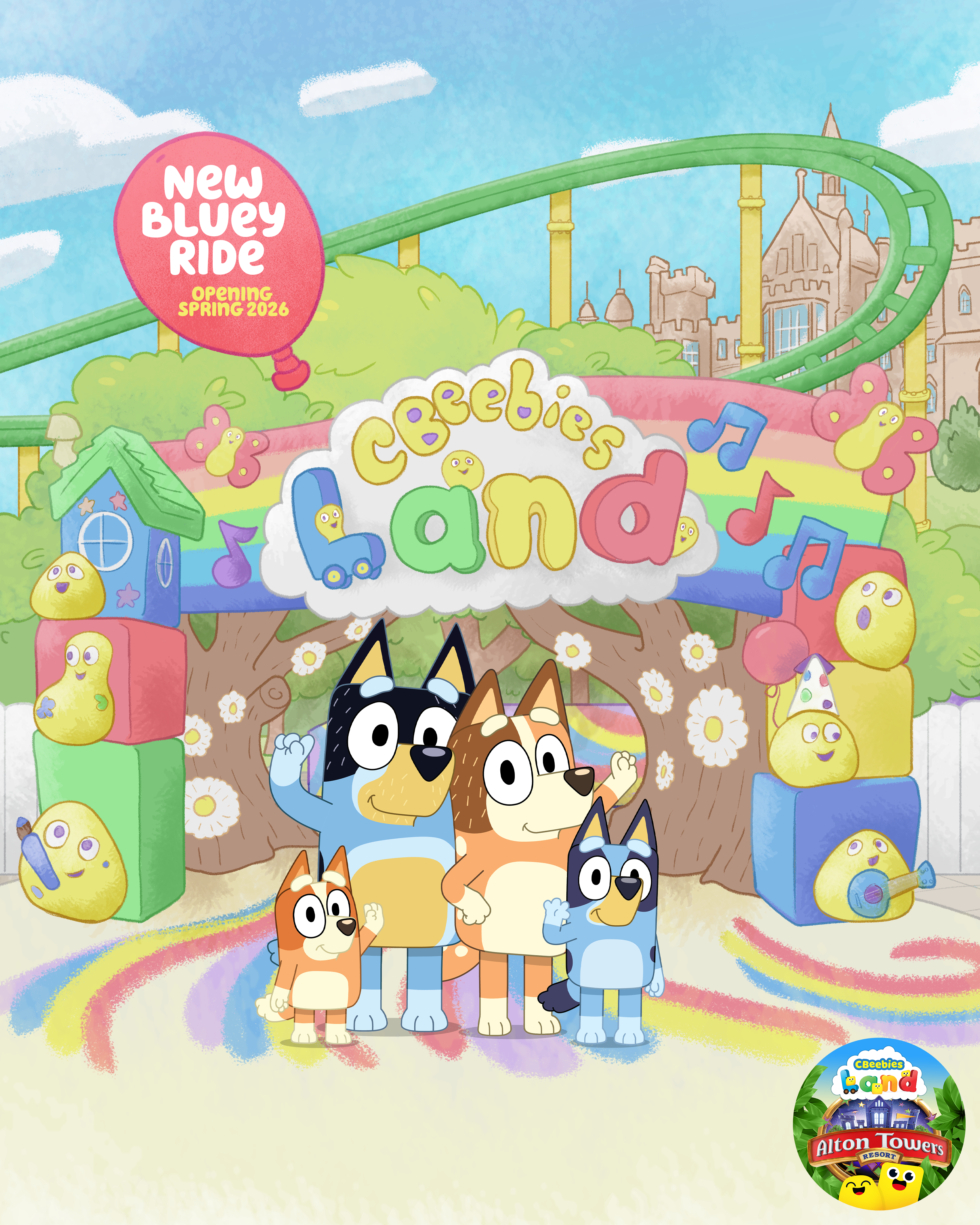 World's First Bluey Coaster to Arrive At Cbeebies Land