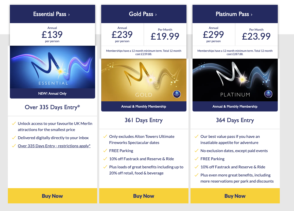 Merlin Entertainments Simplifies Annual Pass Offering