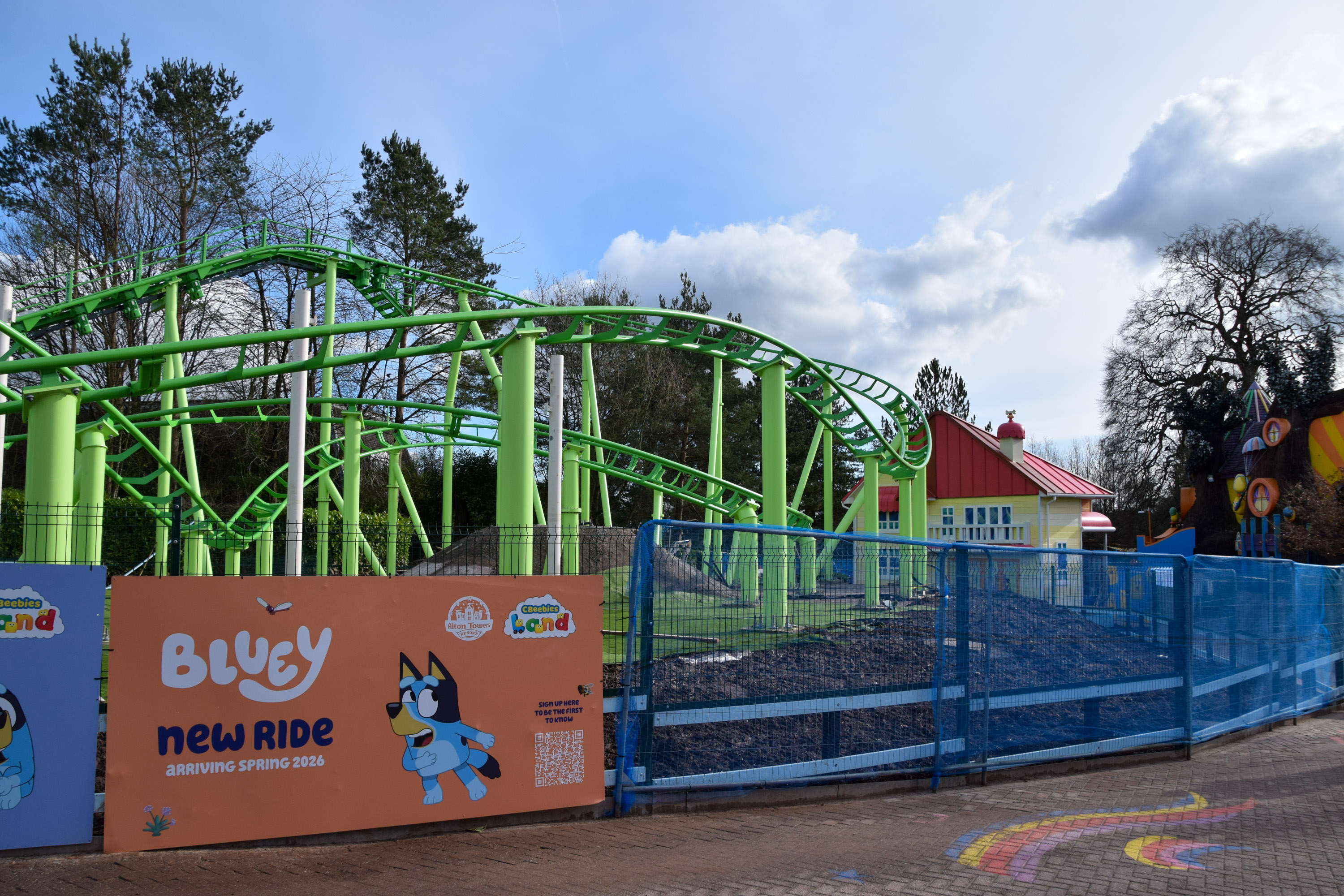 Bluey Coaster Reaches Major Milestone as Train Is Installed