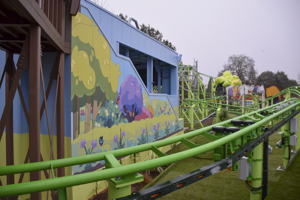 Bluey The Ride at Alton Towers Receives Entrance Sign and New Theming