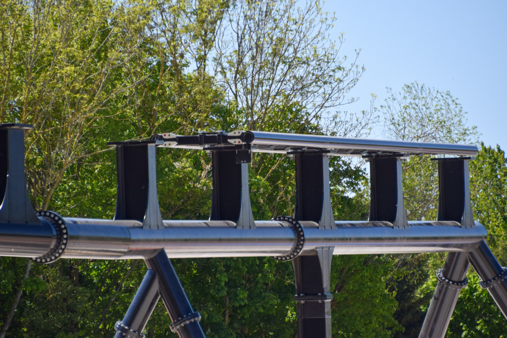 Chessington Minecraft Coaster Goes Vertical as Track and Supports Are Installed