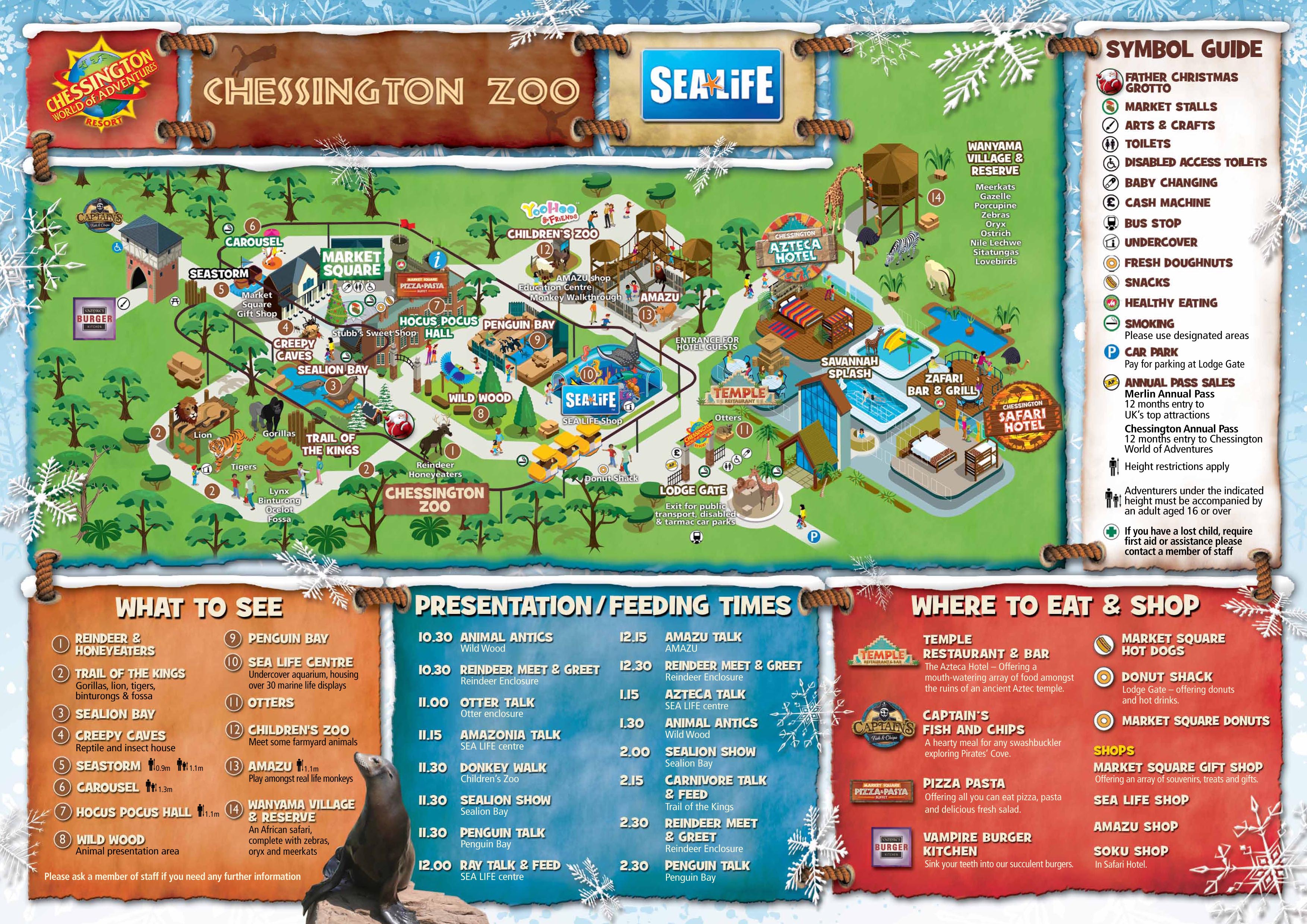 Chessington World Of Adventures 2015 Special Event Map
