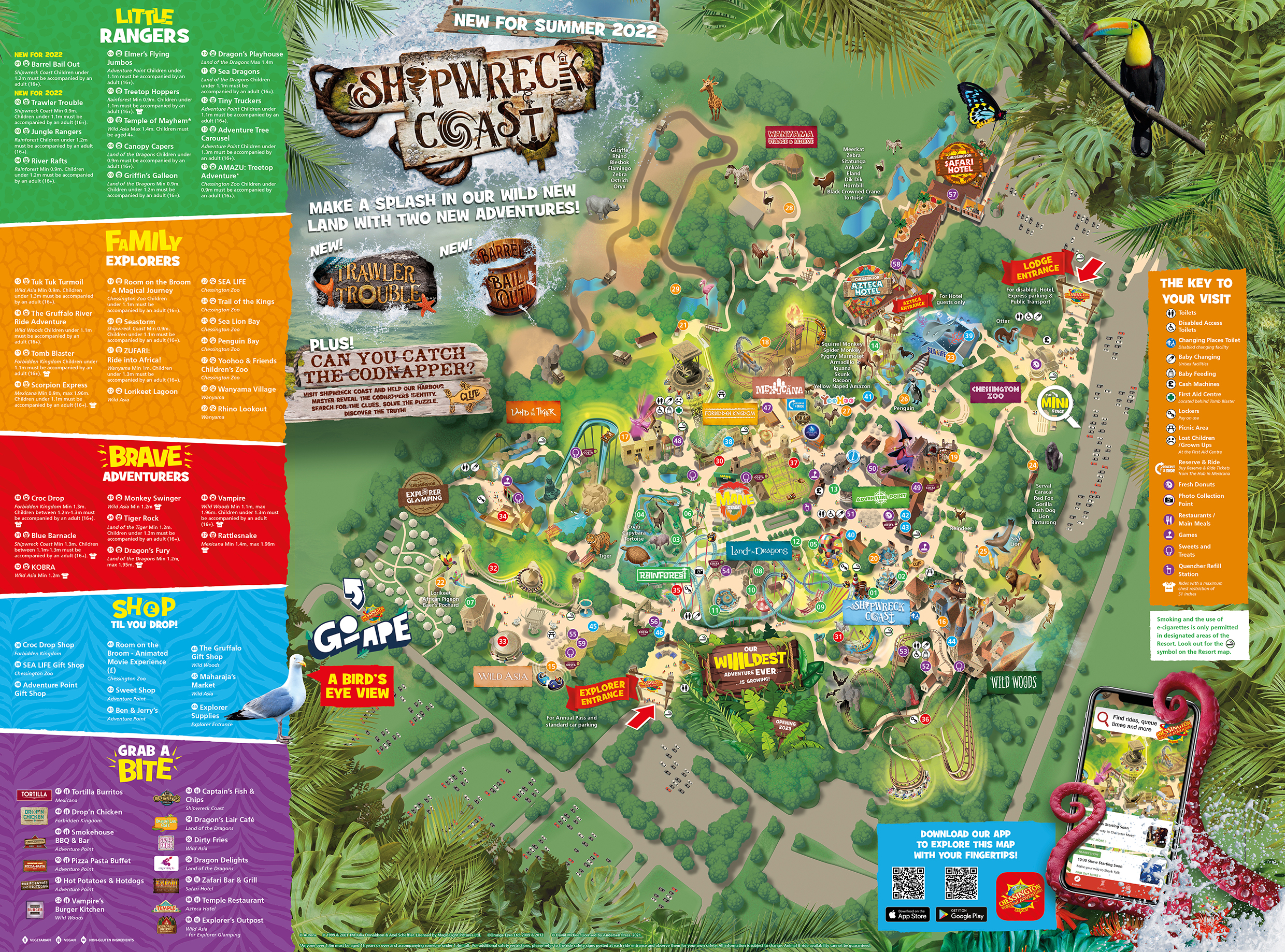 Chessington World Of Adventures 2022 Map