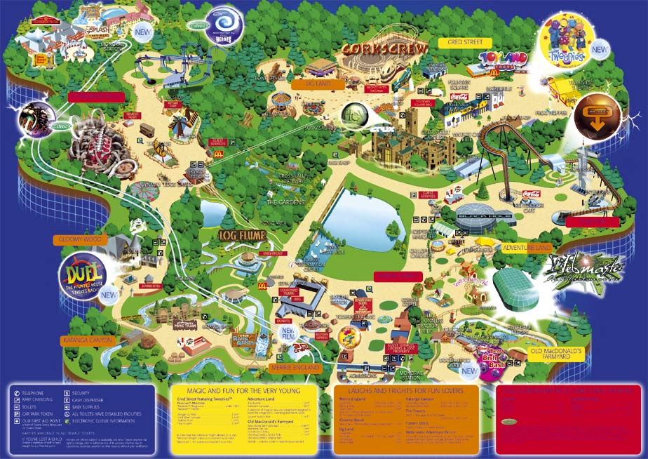 Alton Towers 2003 Map