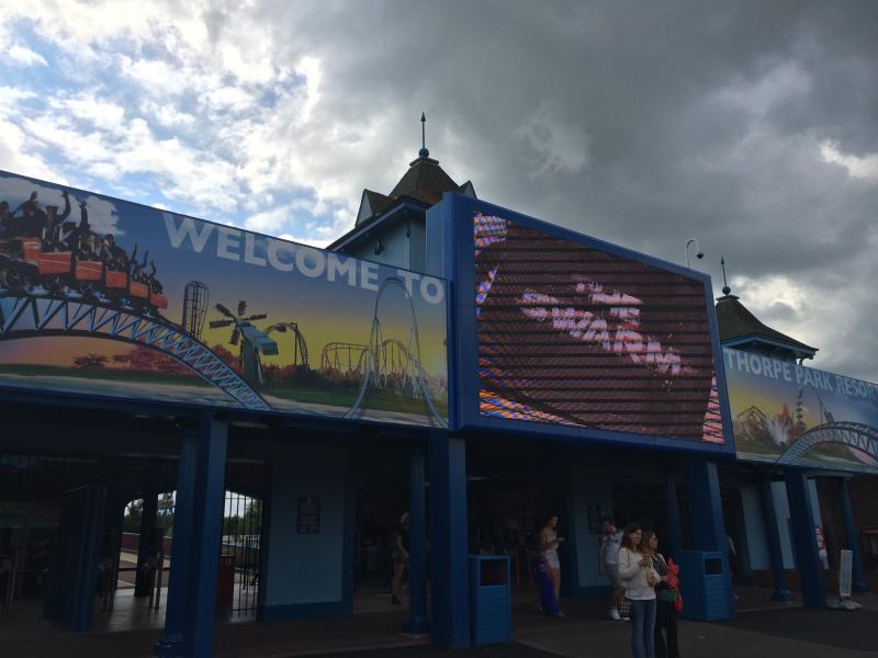 Thorpe Park install mega screen