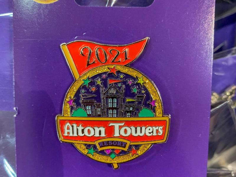 Alton Towers 2021 Pin Badges