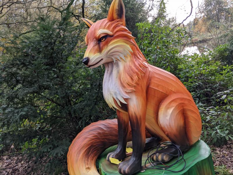 Lightopia Decorations begin to appear at Alton Towers