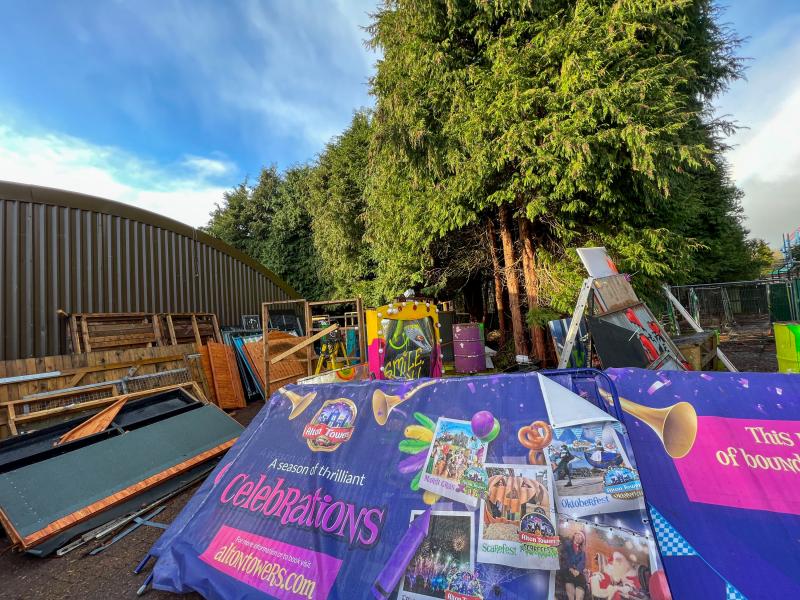 Alton Towers Scarefest 2021 Teardown Continues