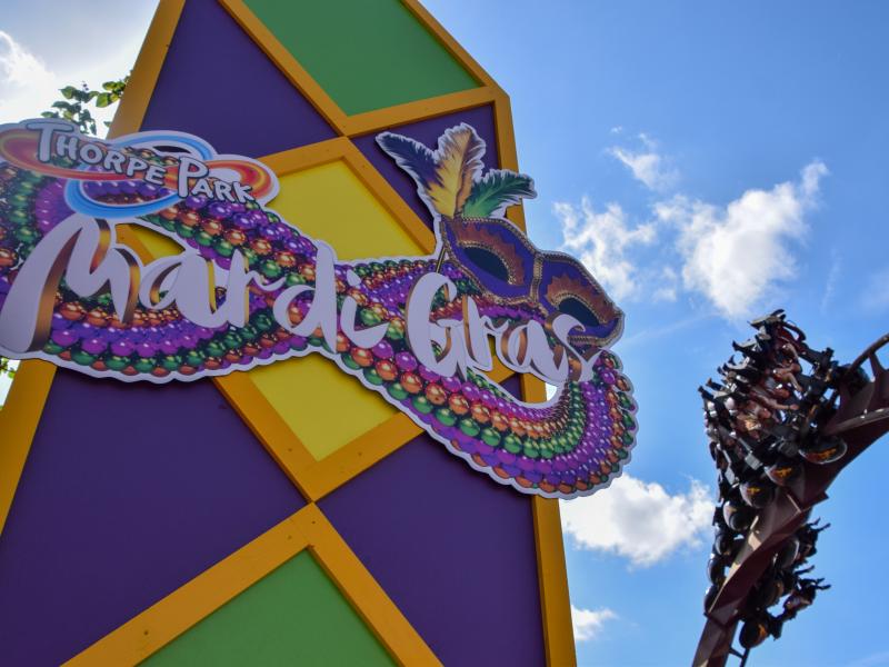Thorpe Park Mardi Gras 2022 Setup Begins