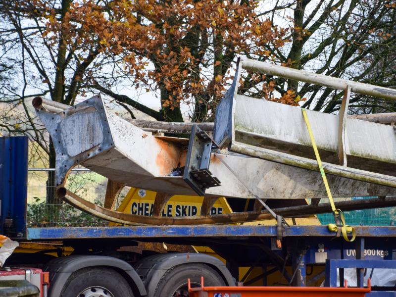 Alton Towers Nemesis Track Removal Begins