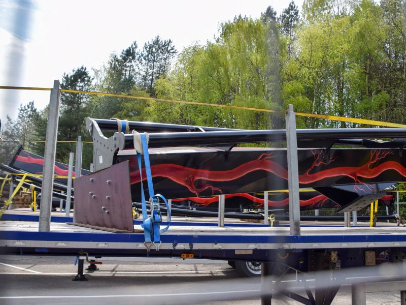 Nemesis Track Delivered Unwrapped And More Supports and Track Installed