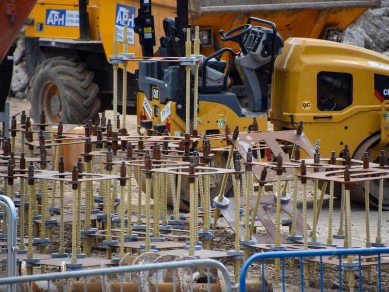 Ground Pins Delivered To Construction Site