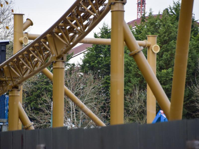 Hyperia Loop And Inversion Tower Construction Begins
