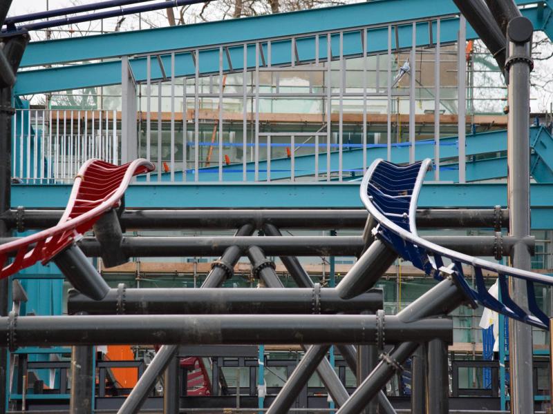 Legoland Windsor Minifigure Speedway Track Installation 90% Complete