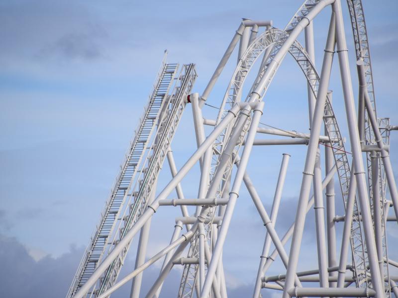 Hyperia Lift Hill Nears Competition