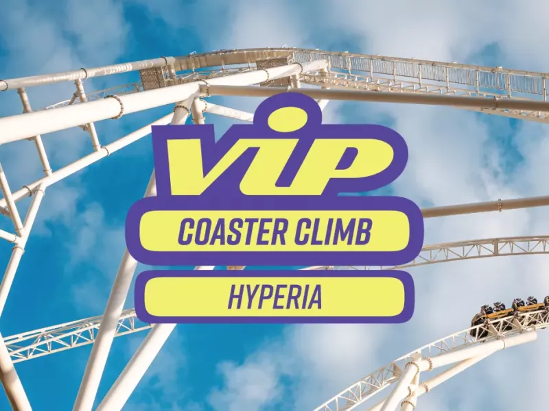New for 2025 Hyperia Thorpe Park’s Exclusive VIP Lift Hill Climb