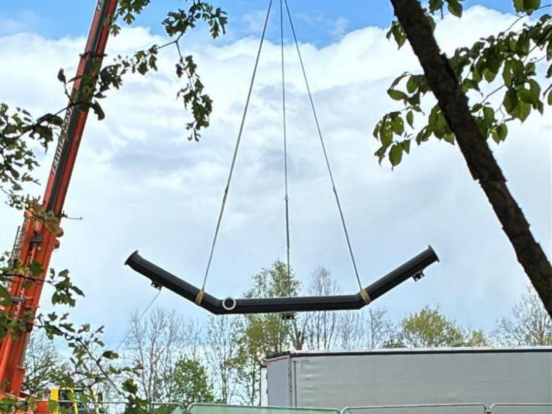 First Supports Delivered for Chessington’s Minecraft Rollercoaster