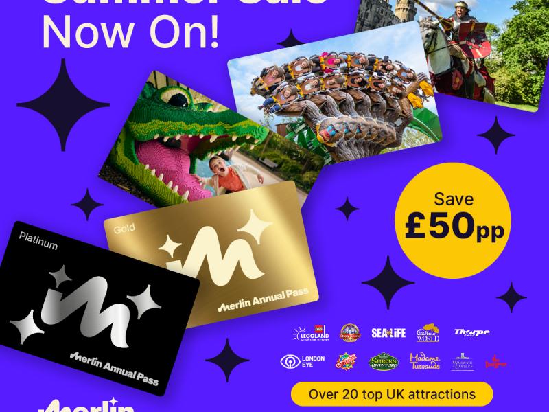 Merlin Annual Pass Summer Sale Launches with Savings of up to £50