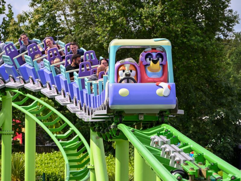 Bluey Rollercoaster Opens at Alton Towers