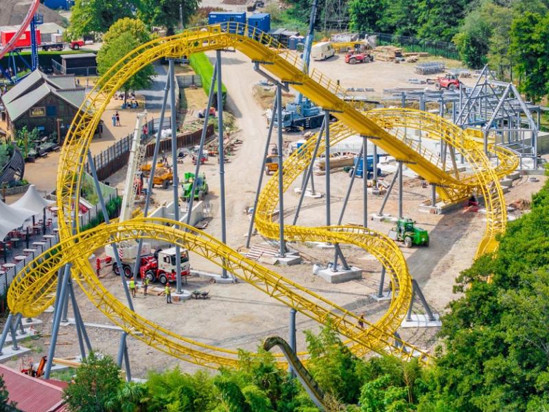 Serpent’s Curse Track Installation Complete at Paultons Park