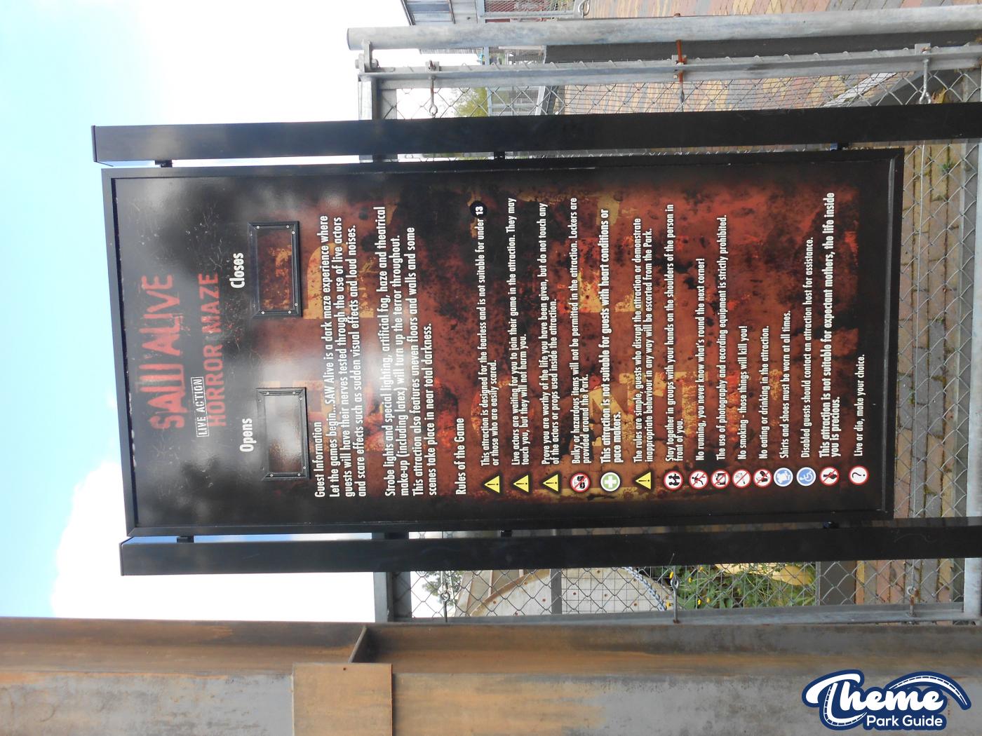Thorpe Park - Fright Nights 2013