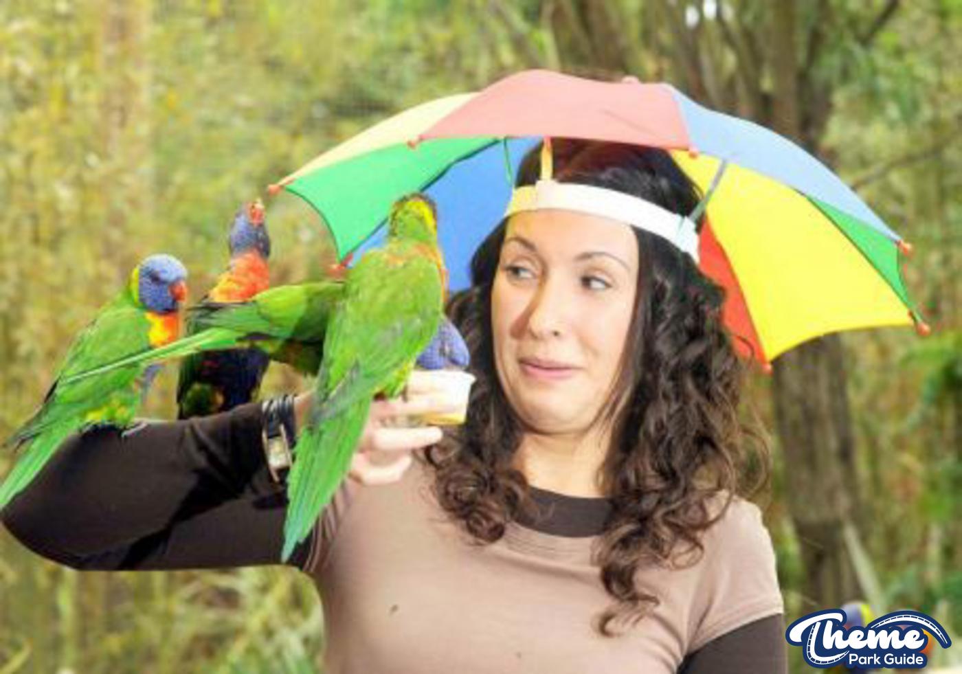 Chessington launch umbrella hats