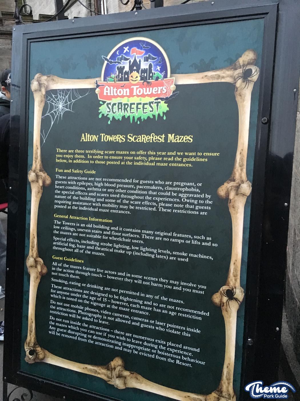 Alton Towers - Scarefest 2015