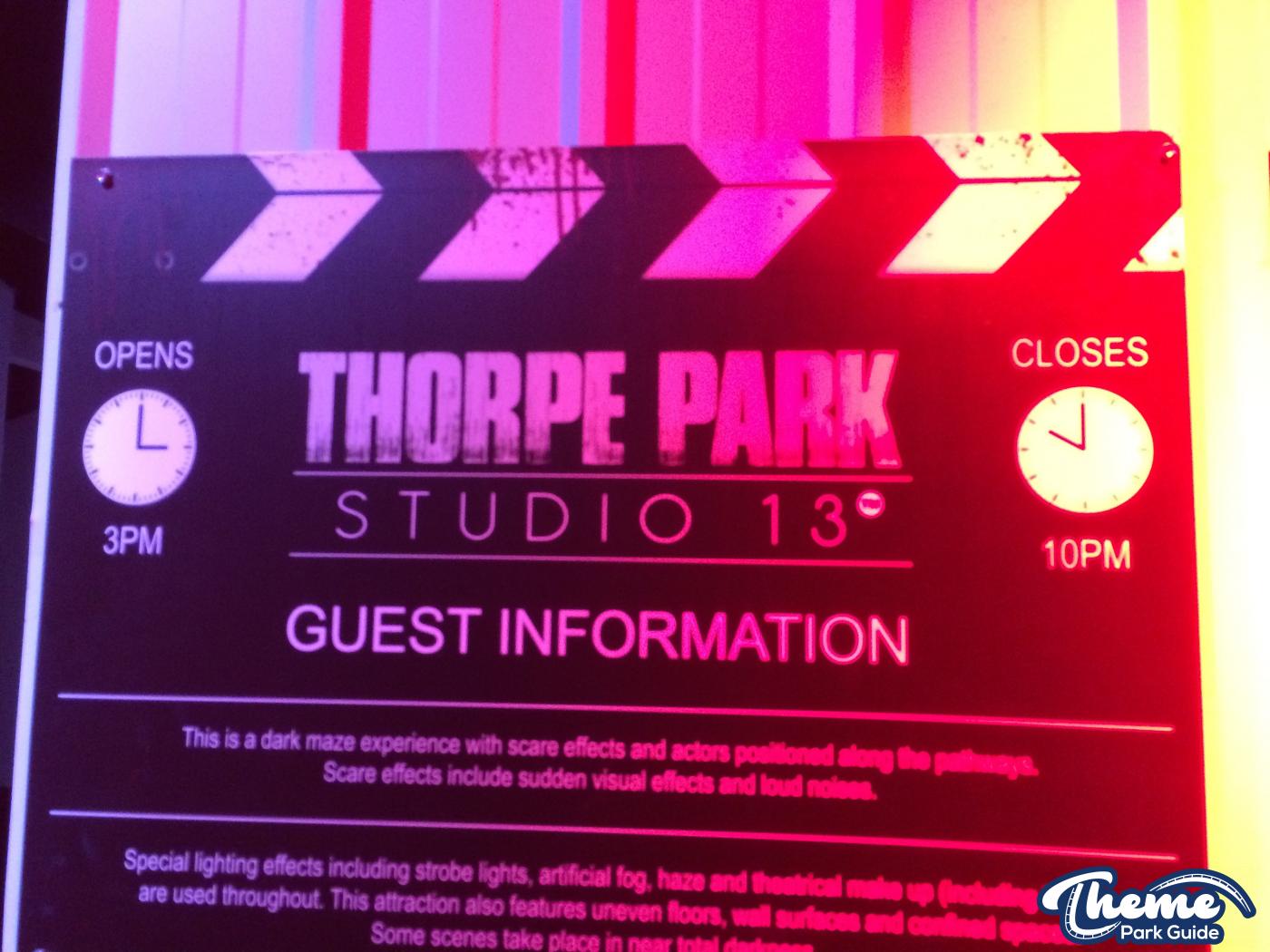 Thorpe Park - Fright Nights 2014