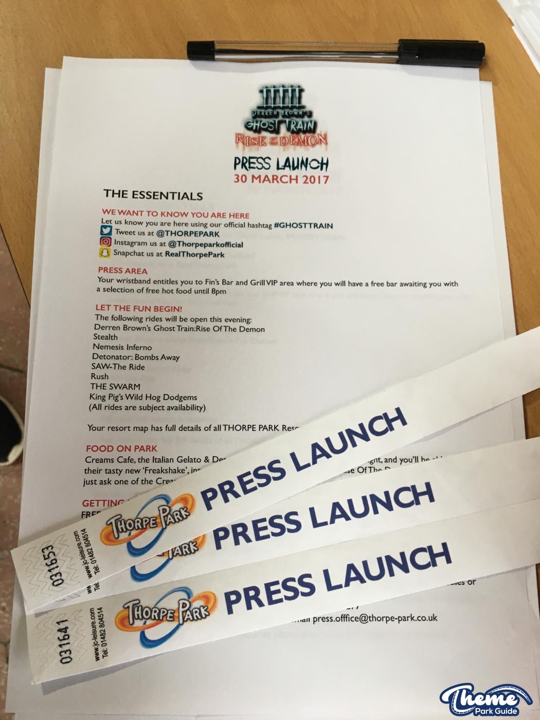 Thorpe Park - DBGT Rise Of The Demon Press Launch