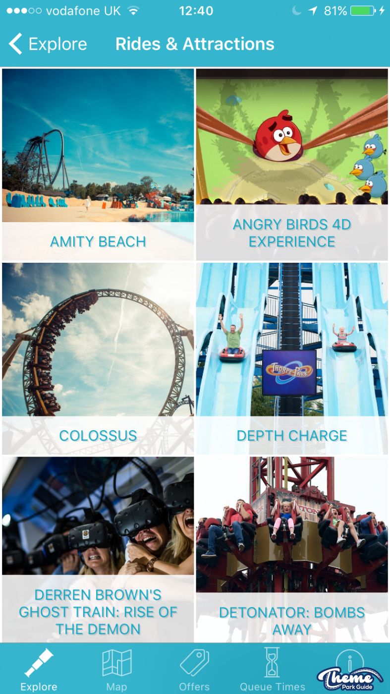 New Thorpe Park App