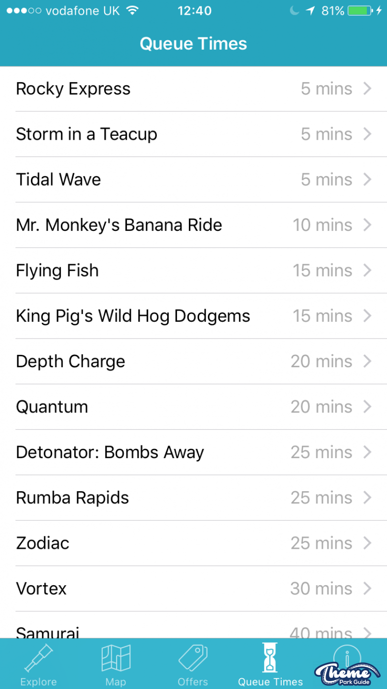 New Thorpe Park App