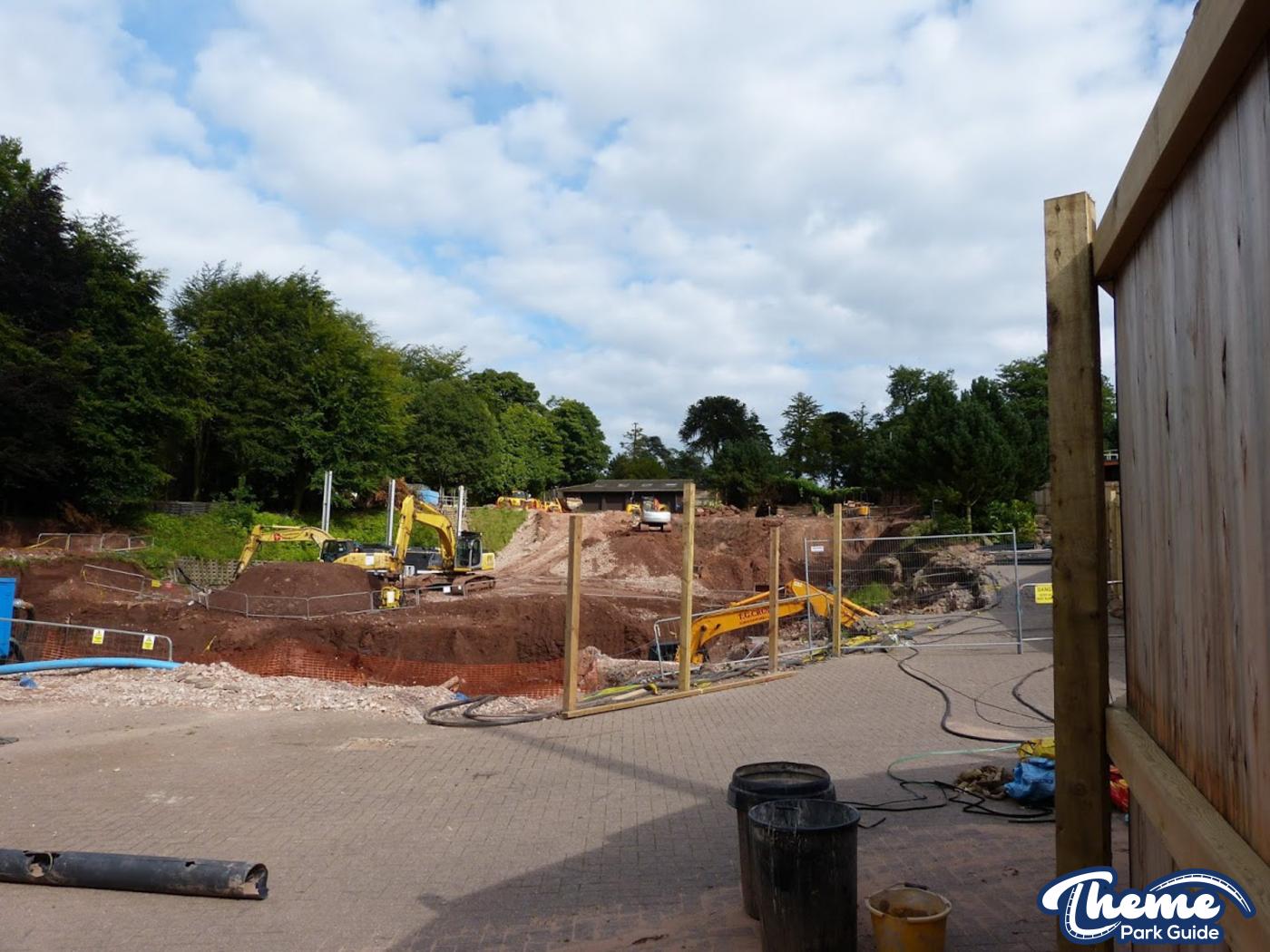 , Construction of the pit begins