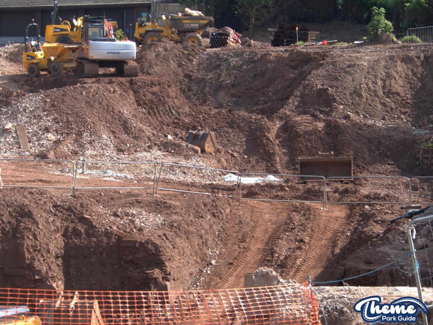 , Levelling out the site continues