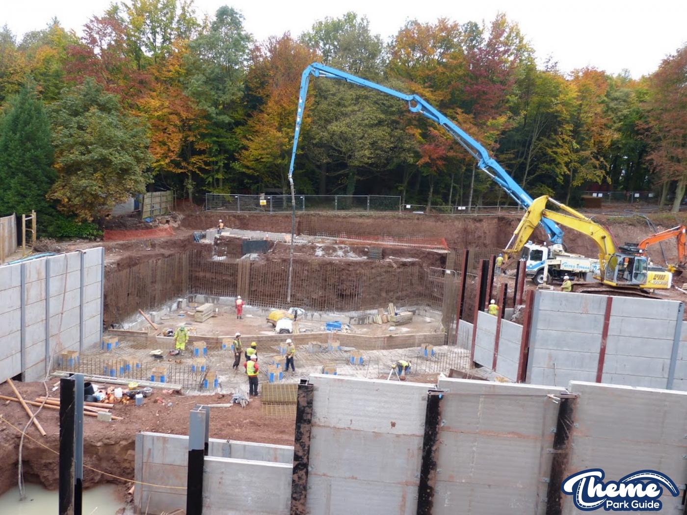 , Foundations Being Poured