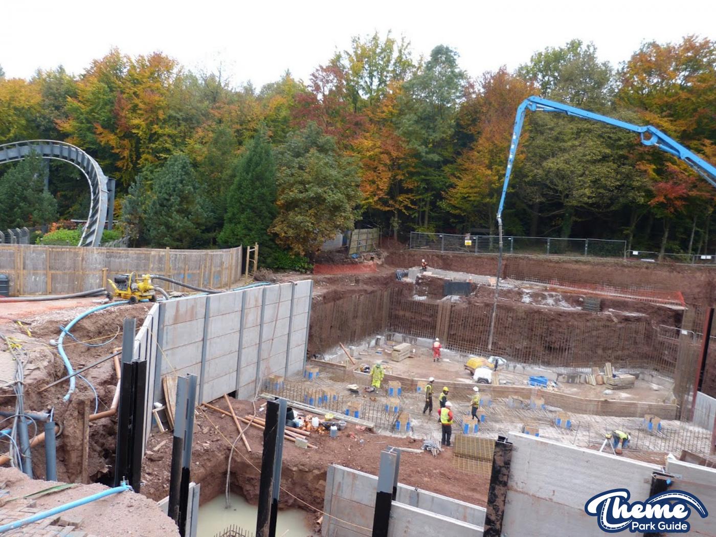 , Foundations Being Poured