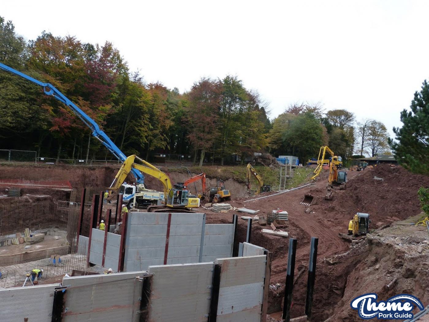, Foundations Being Poured