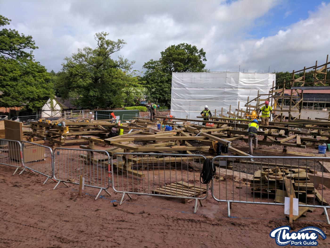 , Work continues down the bottom of the site