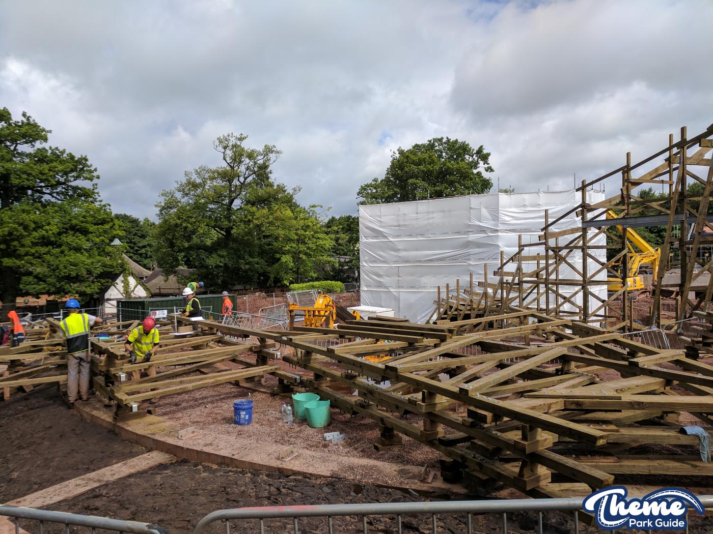 , Work continues down the bottom of the site