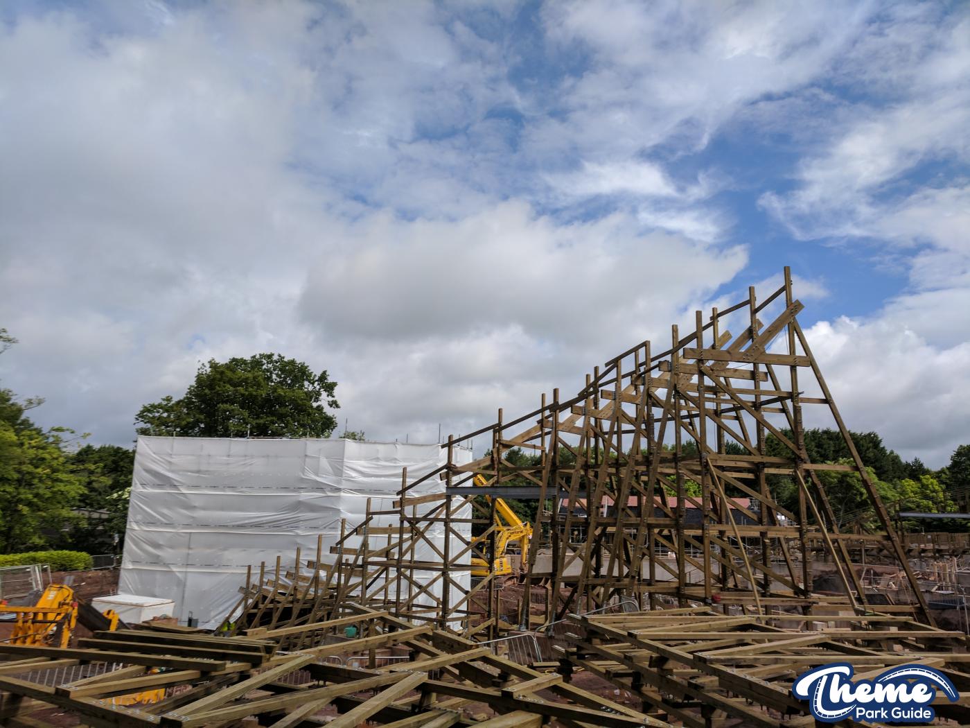 , Work continues down the bottom of the site
