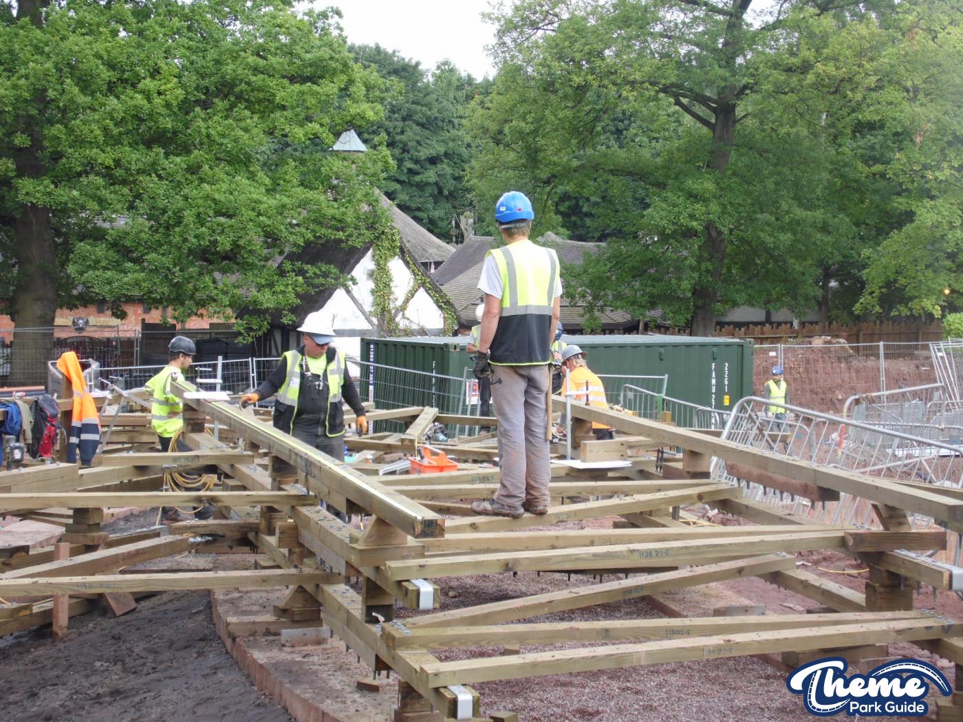 , Work continues down the bottom of the site